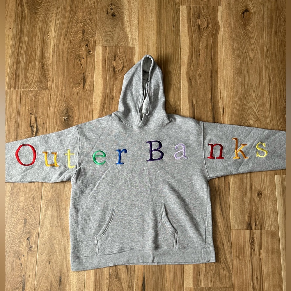 Outer Banks OBX Teemax Resortwear Sz XXL Unisex Gray Embroiderer EUC